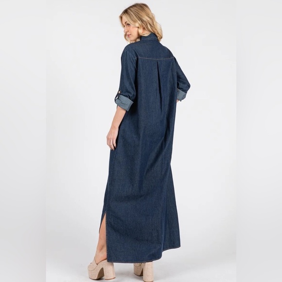 Denim Shirt Dress - Picture 9 of 9